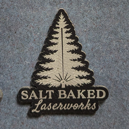 "Salt Baked Laserworks" Heat-Press Patch