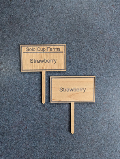 2-inch 'Farm' Plant Sign