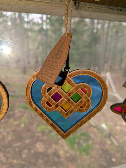 "Love Knot" Indoor Suncatcher - Assorted Colors