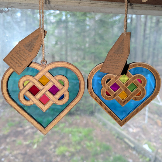 "Love Knot" Indoor Suncatcher - Assorted Colors