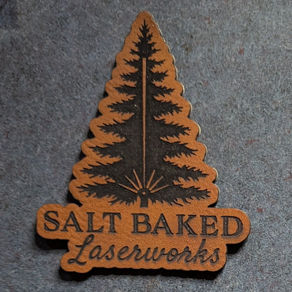 "Salt Baked Laserworks" Heat-Press Patch