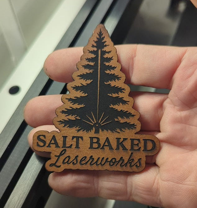 "Salt Baked Laserworks" Heat-Press Patch