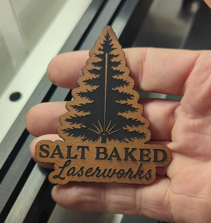 "Salt Baked Laserworks" Heat-Press Patch